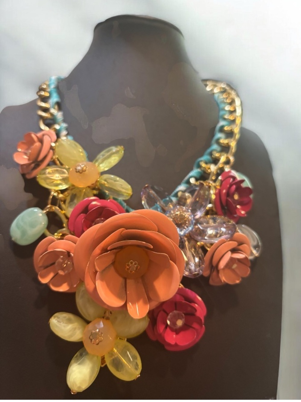 Aratta Floral Fields Statement Necklace NWOT